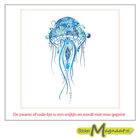 Tegelsticker abstract blauw