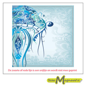 Tegelsticker abstracte kwal