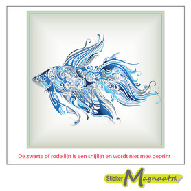 Tegelsticker abstracte vis