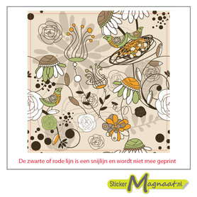 Tegelsticker abstract natuur