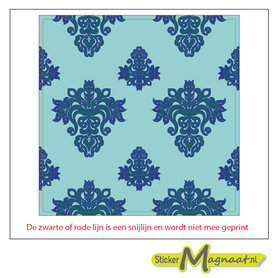 Tegelsticker Arabisch lichtblauw