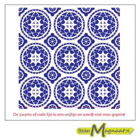 Tegelsticker mandala art