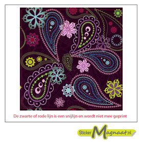 Tegelsticker paisley