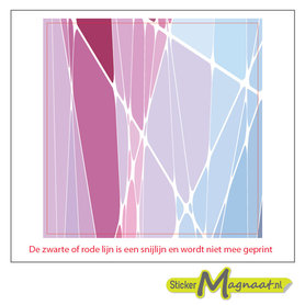 Tegelsticker Abstract glas roze