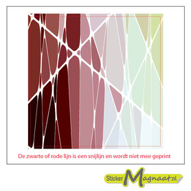 Tegelsticker abstract glas