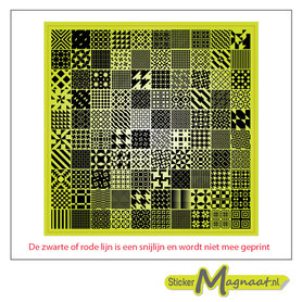 Tegelsticker Abstracte Vierkanten