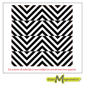 Tegelsticker vierkant art wit