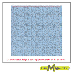 Tegelsticker steen blauw