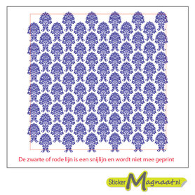 Tegelsticker patroon blauw