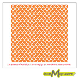 Tegelsticker vis oranje