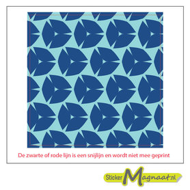 Tegelsticker donker/licht blauw