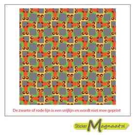 Tegelsticker groen geel