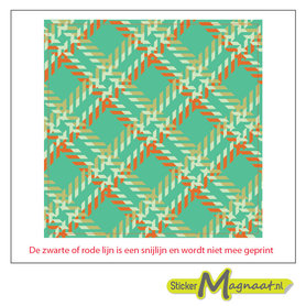 Tegelsticker vierkant touw