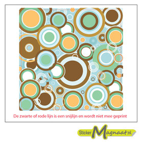 Tegelsticker Kleuren cirkels