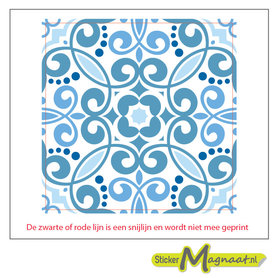 Tegelsticker lichtblauw