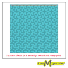 Tegelsticker halve cirkels blauw