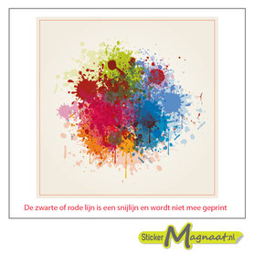 Tegelsticker art paint