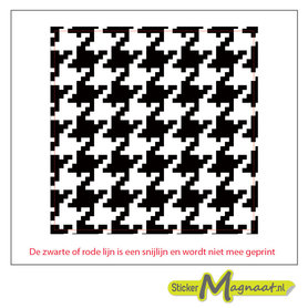 Tegelsticker pixel zwart