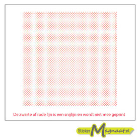 Tegelsticker stippen rood