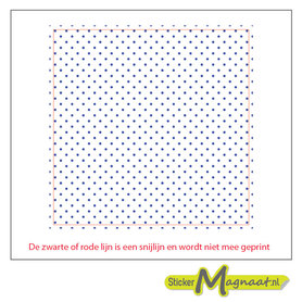 Tegelsticker stippen Delfsblauw