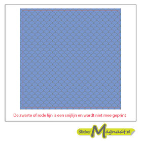 Tegelsticker visschubben blauw