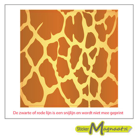 Tegelstickers Giraf Print