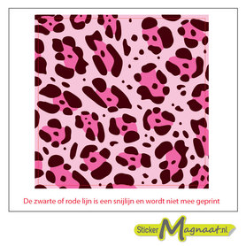 Tegelstickers Tijgerprint roze