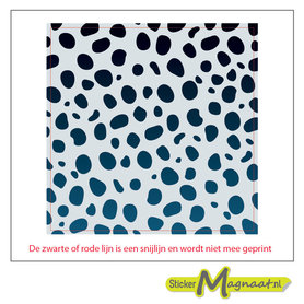 Tegelsticker dieren zwart wit