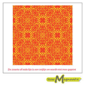 Tegelsticker Geel/Oranje