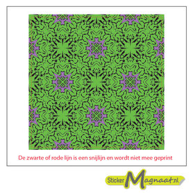 Tegelsticker Portugees groen paars