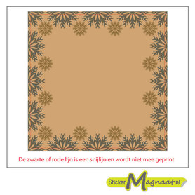 Tegelsticker barok halve cirkels