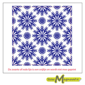 Tegelsticker Marokkaans cirkels blauw