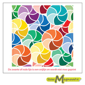 Tegelsticker gekleurde cirkels