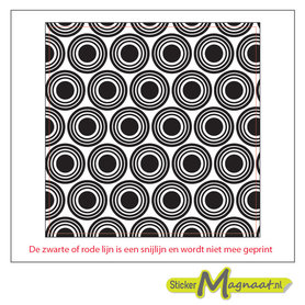 Tegelsticker moderne cirkels groot klein