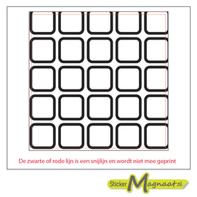 Tegelsticker modern vierkanten