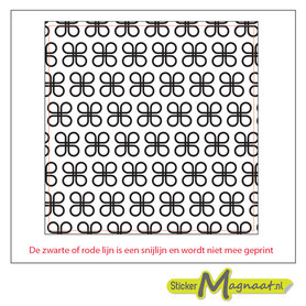 Tegelsticker klavertje vier