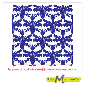 Tegelsticker barok bloemen