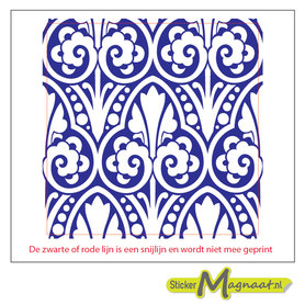 Tegelsticker barok partoon