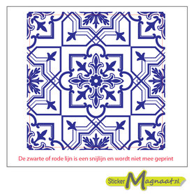 Tegel sticker marokkaans barok