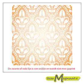 Tegelsticker arabisch barok goud