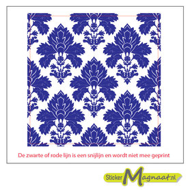 Tegelsticker delfs blauw arabisch