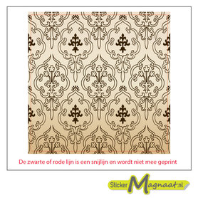 Tegelsticker arabisch zwart bruin