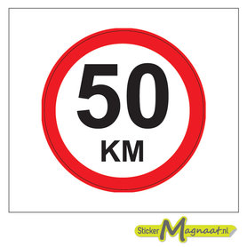 50 KM Bord Stickers