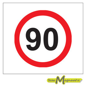 90 KM Bord Stickers