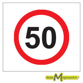 50 KM Bord Stickers