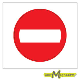 Verboden in te Rijden Stickers