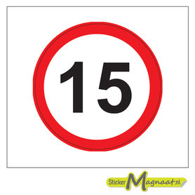 15 KM Bord Stickers