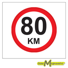 80 KM Bord Stickers