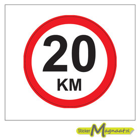 20 KM Bord Stickers