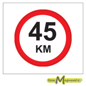 45 KM Bord Stickers